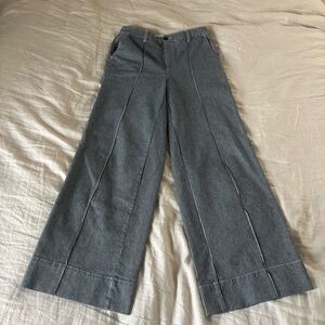 Simons Contemporaine Striped Wide Leg Jean - Size 8